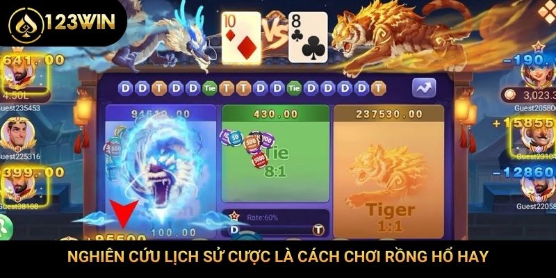 Nghiên cứu lịch sử cược là cách chơi Rồng Hổ hay