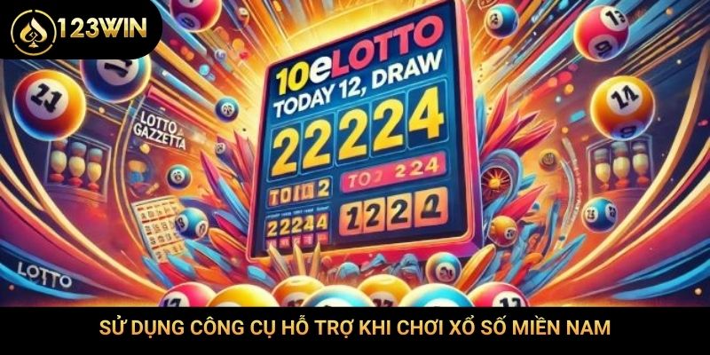 Sử dụng công cụ hỗ trợ khi chơi xổ số miền Nam